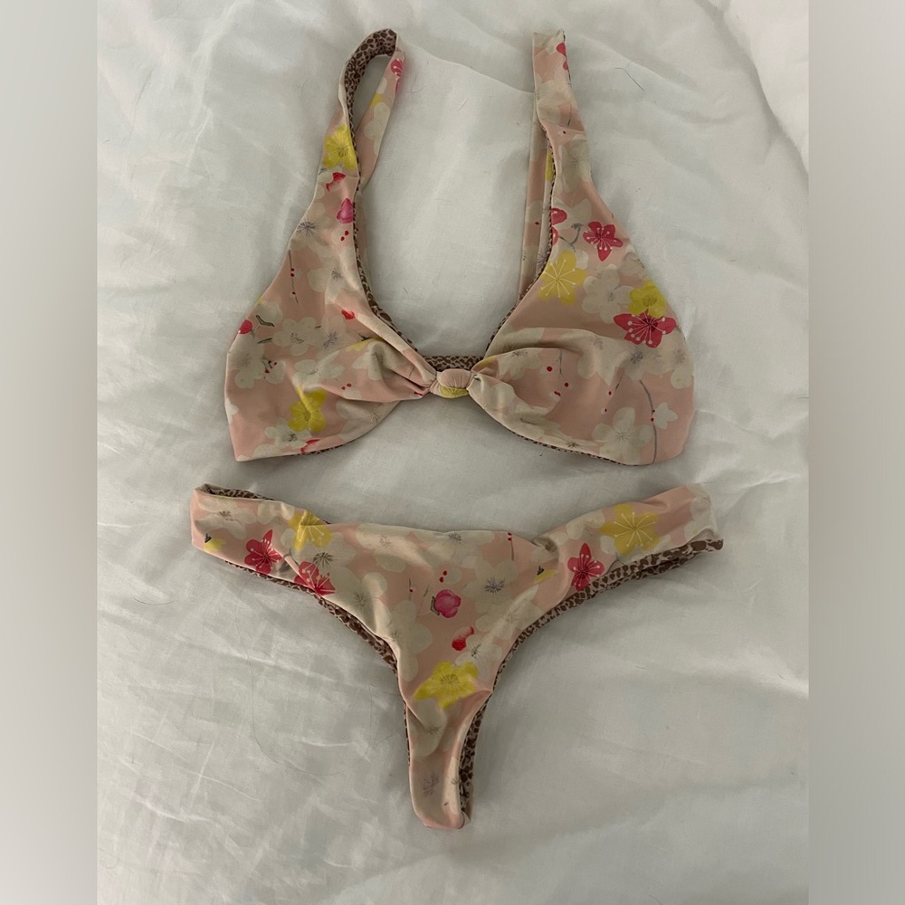 Acacia Swimwear set in Cherry Blossom